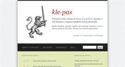 Desktop Screenshot of klepas.org