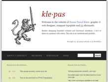 Tablet Screenshot of klepas.org